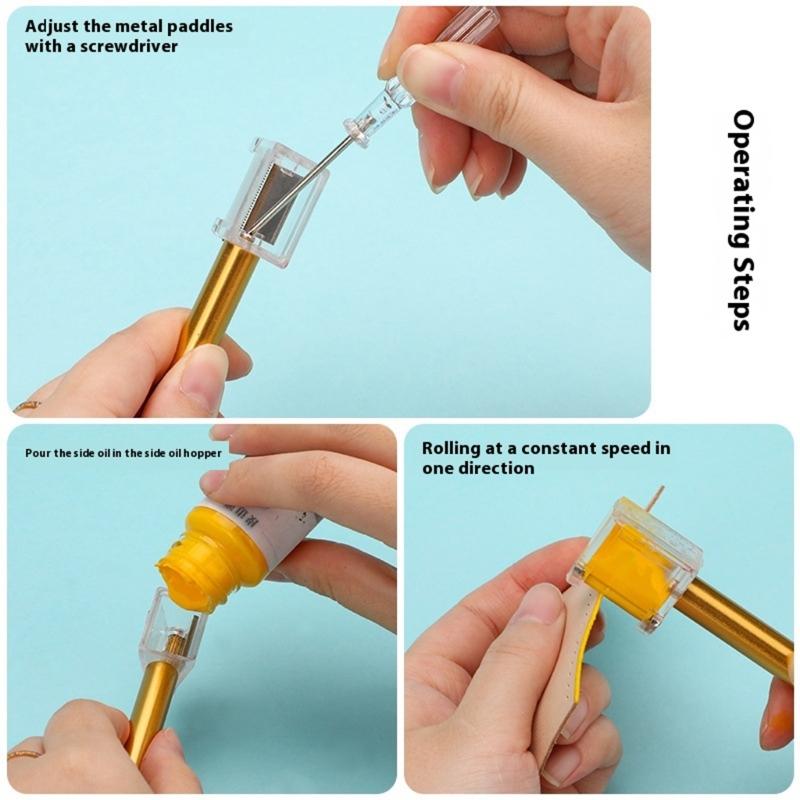 Leather Edging Coating Pen Leather Edging Touch Up Tool For Leather Belt Shoes Bags Handbag Strap Restoration