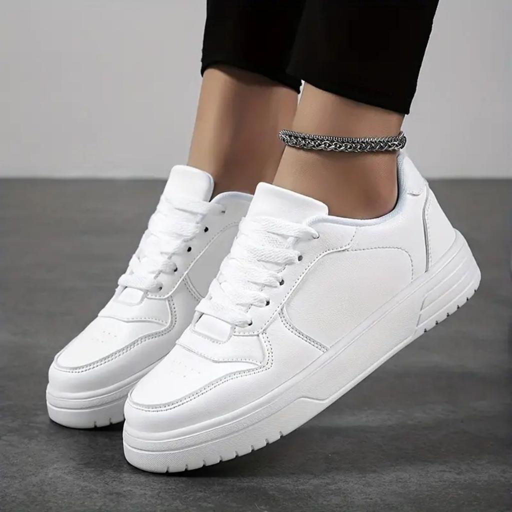 Teen trend versatile thick-soled small white board shoes men's new leather surface breathable sports and leisure