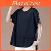 Tshirt Shortsleeved Shortsleeved Summer Womens Loose Womens Blouse With A Stylish Belly And A Youthful Appearance