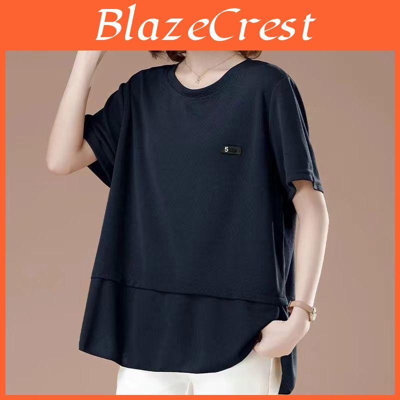 Tshirt Shortsleeved Shortsleeved Summer Womens Loose Womens Blouse With A Stylish Belly And A Youthful Appearance