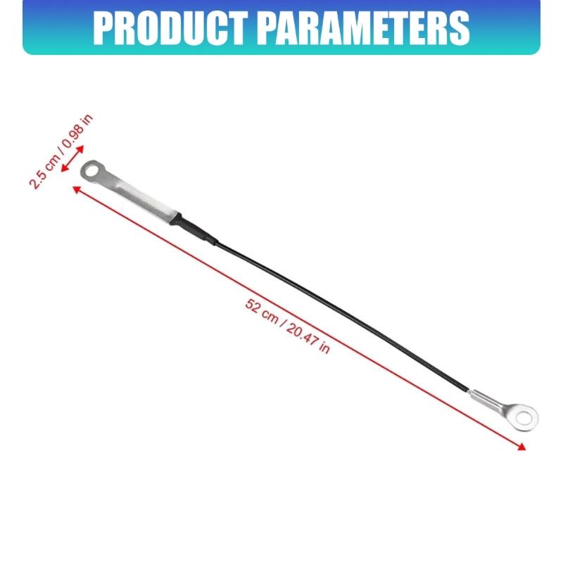 Wire Rope Rear Gate Support Cable 2H5829491C 2H5829491E for 2010-2022 Pickup Use with Protective Outer Sleeve Build