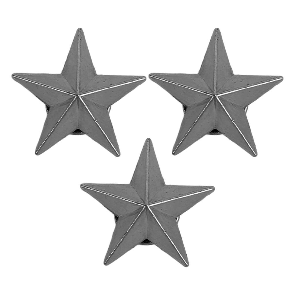 50 Set 5 Pointed Star Rivets Alloy 16mm Star Studs with 4mm Slot Screws for Lthercraft Clothing Hat