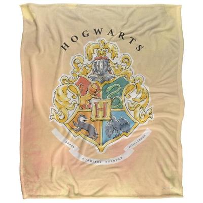Silky Hogwarts Crest Supersoft Blanket