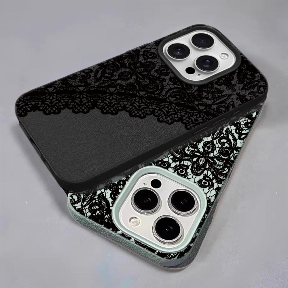 Sexy Spitze Handyhülle Für IPhone 17 16 15 Plus 11 13 12 14 Pro Max 16e 17 Air Weiche Silikonhülle Stoßfeste Hüllen