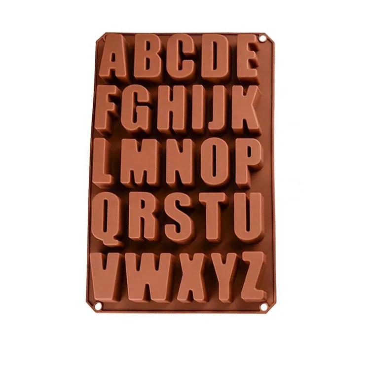 English Letter Silicone Molds Plaster Number Candle Molds Concrete Capital Letter Molds Lowercase Letters Digital Clay Mold Grey