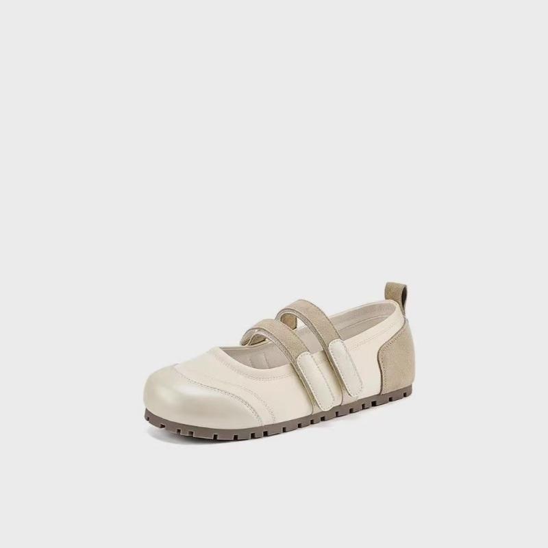 Retro Soft Leather Ugly Cute Shoes Children Early Spring New Literary and Artistic Students Round Head Shallow Mouth Flat Bottom Single Shoes Women