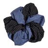 Retro Fabric Polka Dot Large Braided Hairband with Double Layers, High-end Style Braid for A Cute Ponytail Hair Tie for Girls