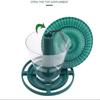 Waterproof Hanging Wild Bird Feeder Durable Large Capacity Feeding Station Plastic with Roof Bird Food Container Balcony