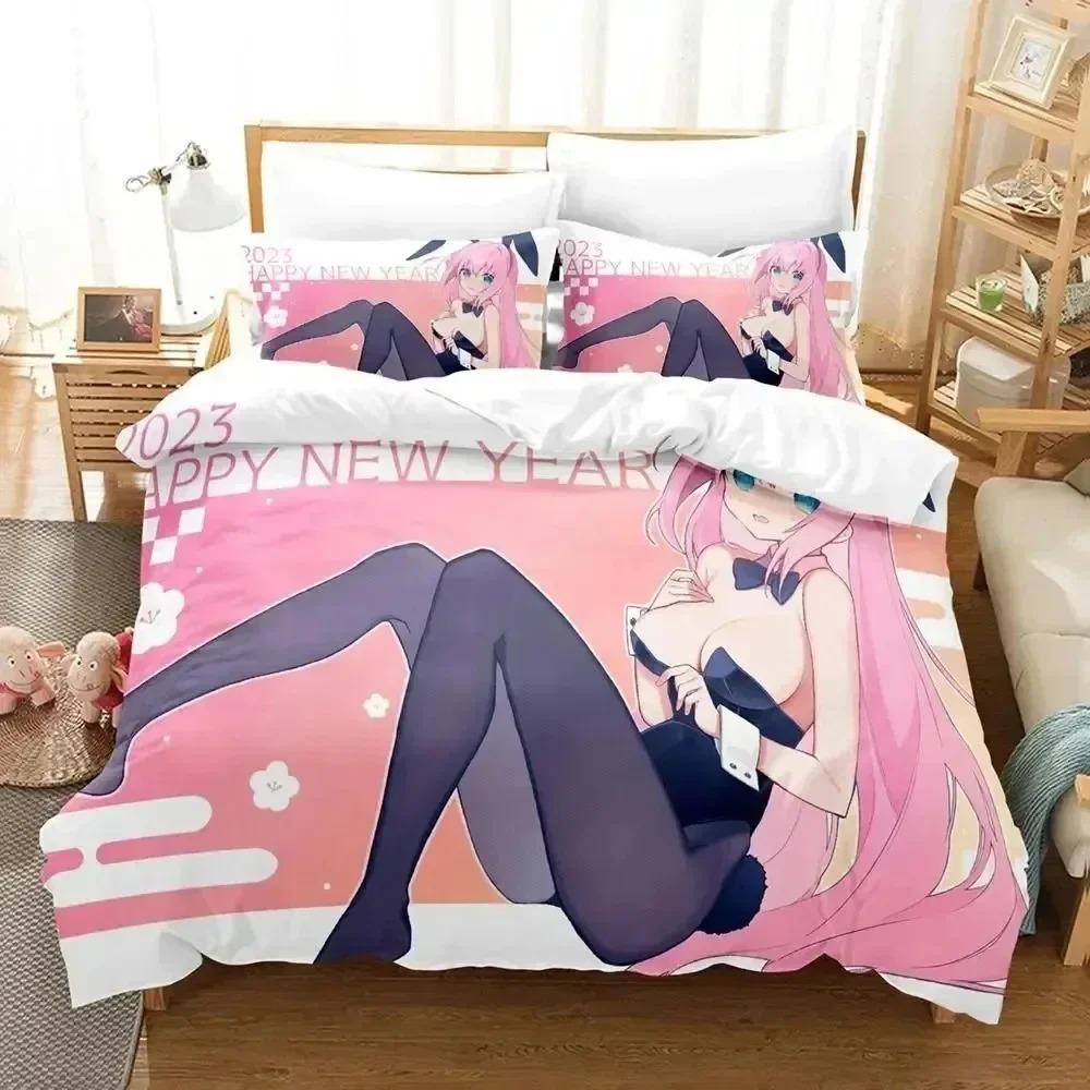 Anime Hitori Gotoh Bochi The Rock Beding Set Bedrom Soft Modern Bedspreads Comefortable Soft Duvet Cover Comfortable Quilt Cover Pilowcase