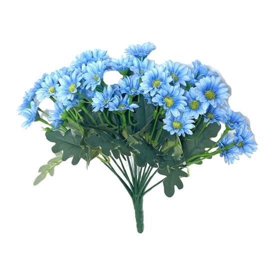 

Штучний Квітковий Кошик на Двері Вінок Звисаюче Зелене Листя Гілки Реалістичний Вигляд Стійкий до УФ Штучна Квітка Декор для Дому синій