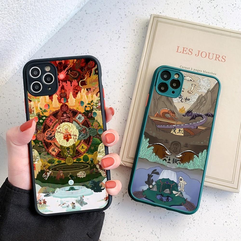 A-AvatarS The Last A-Airbender Anime Pouzdro na telefon Pro IPhone 14 X XR XS 7 8 Plus 11 12 13 Pro MAX 13mini Matné Nárazuvzdorné Pouzdro