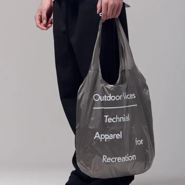 SEOUL EXCLUSIVE NYLON TOTE BAG (CHARCOAL)