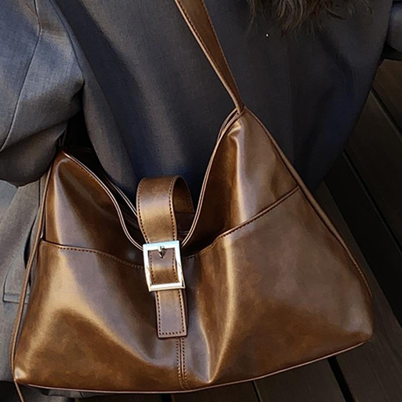 Retro Trend Underarm Bag Women's Autumn New Casual Shoulder Bag Fashionable High Value Tote Bag