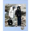 Couple's Winter Loose Hooded Solid Color Thick Warm Cotton Jacket