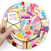 50 Waterproof Cartoon Birthday Stickers for Kids - DIY Journal, Card Making, and Water Cup Decoration