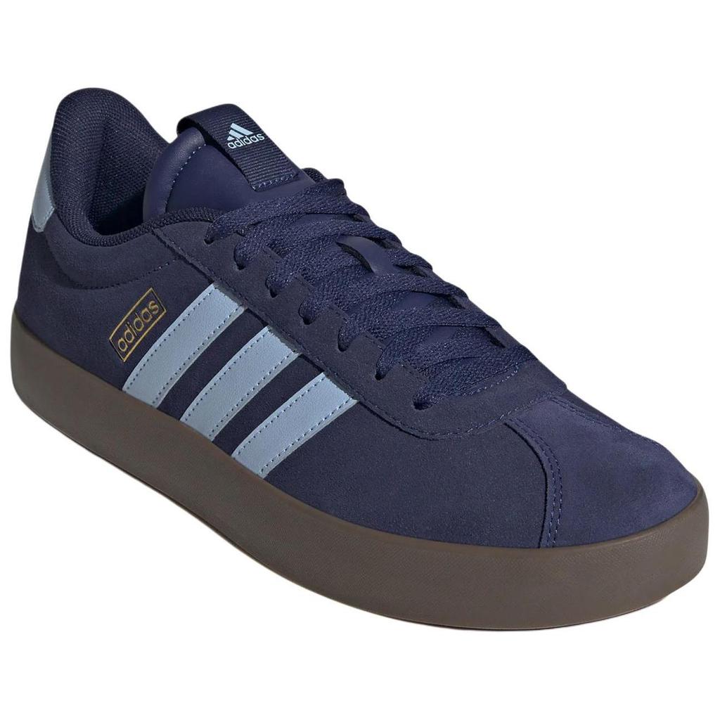 New Adidas VL COURT 3.0 Slip Resistant Abrasion Resistant Low Top Skateboard Shoes Men's Blue JP7537