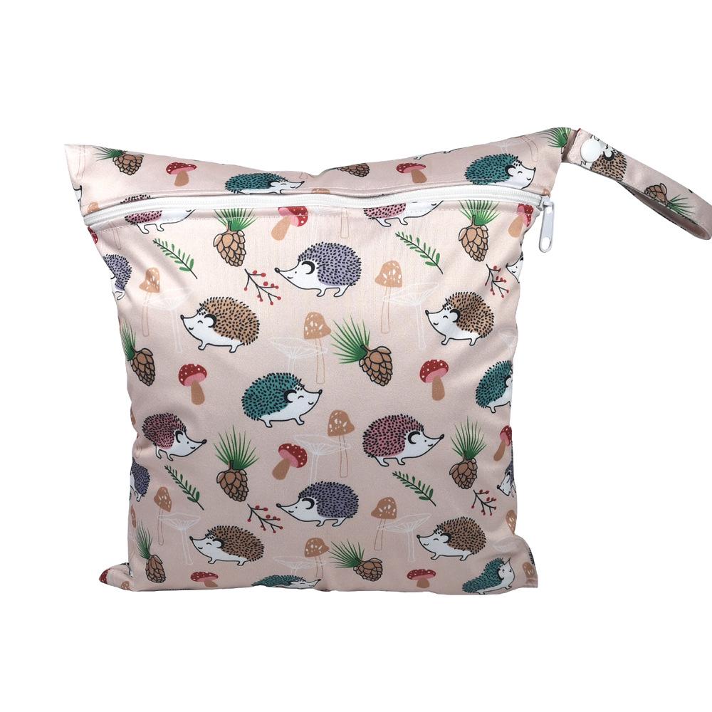 SGS Certified Baby Diaper Bag - Cartoon Pattern, Washable, Wet/Dry Storage