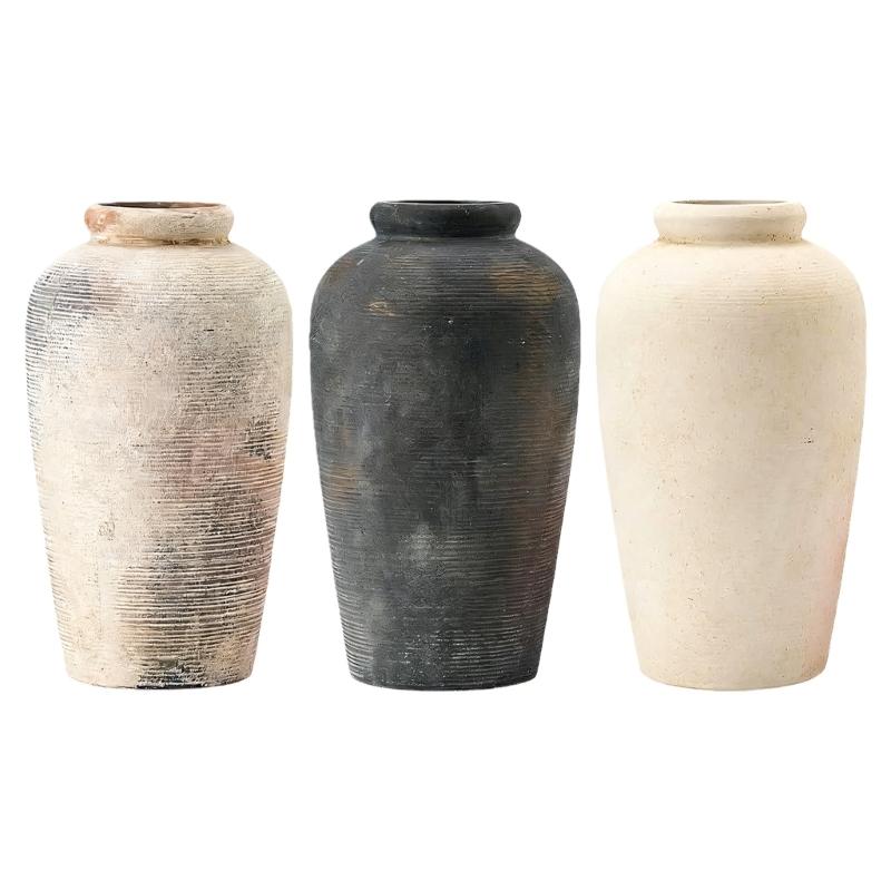 Farmhouses Rustics Ceramic Vases Home Decors Pottery Flower Vases Decorative Vases for Living Room Table Centerpieces