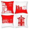 Nordic New Year Pillowcase Christmas Cushion Cover 40x40 45x45 50x50 60x60 Decorative Pillowcase for Living Room Home Decore