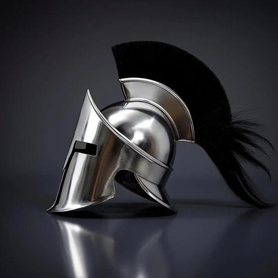 Spartan Helmet Handmade Greek Warrior Armor for Cosplay, LARP, Halloween Decor High-Quality Replica Helmet Medieval Gift