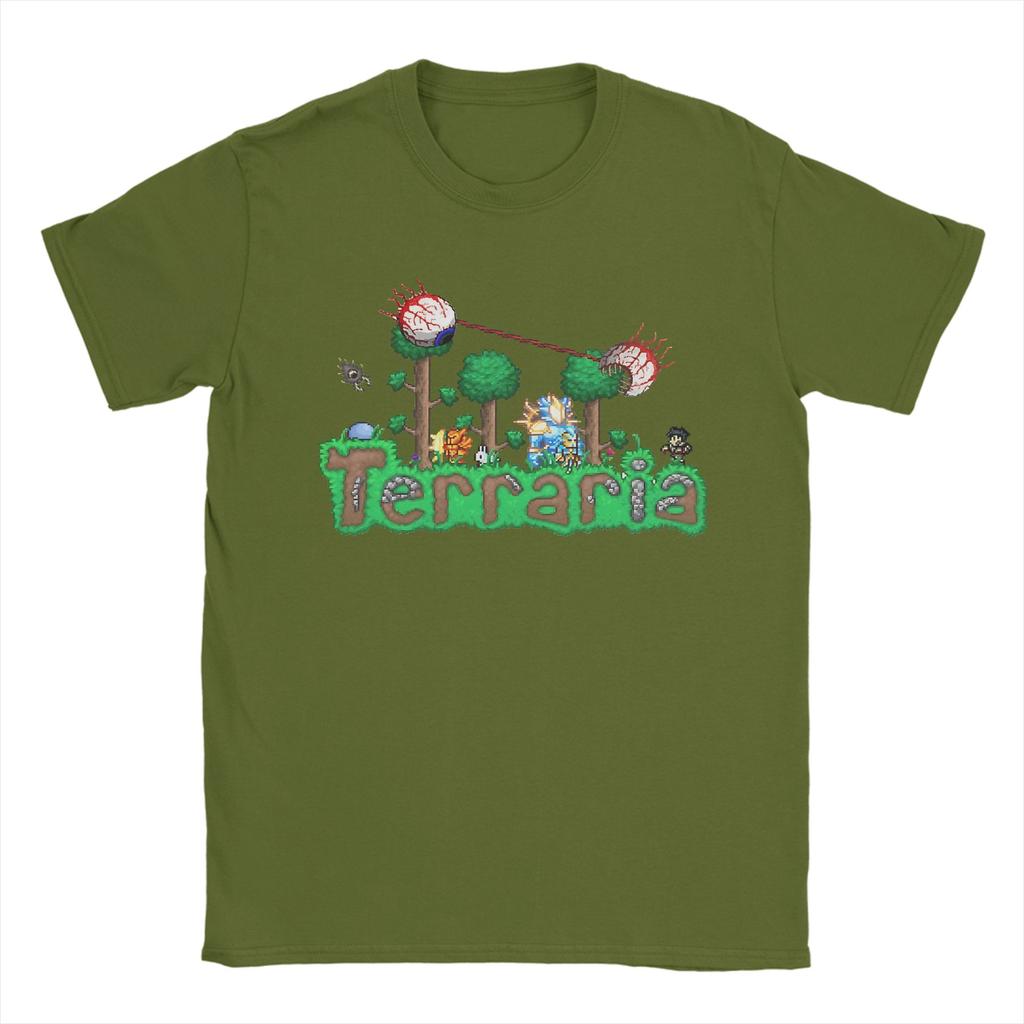Terraria Game New Arrival T Shirt for Men Women Pure Cotton Tee Shirt Clothes