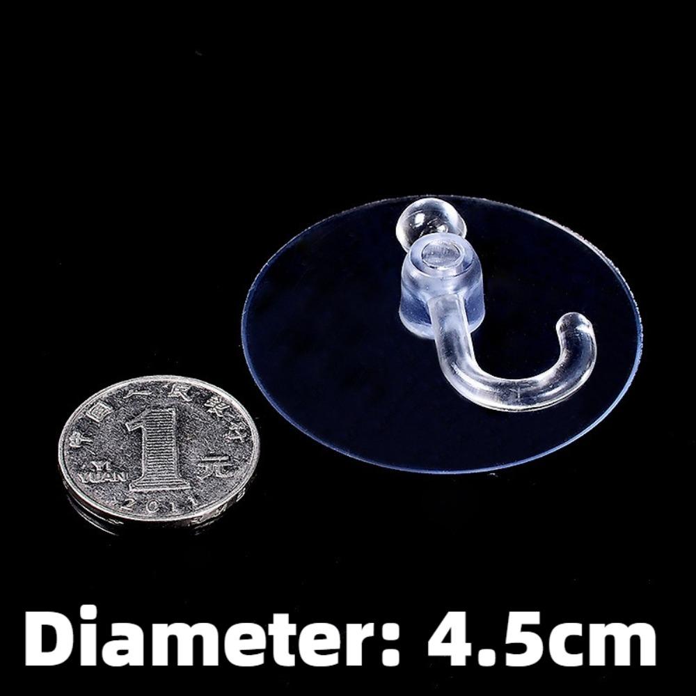 25/35/45/60mm Pilzkopf-Saugnapf PVC Aquarien Transparentes Glas-Saugnapf Saugnapfhaken Starker Saugnapfhaken Handtuchhalter