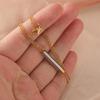 Sturdy Memory Necklace Portable Stainless Steel Cremation Ashes Pendant Jewelry Accessory with Sealed Waterproof Rings