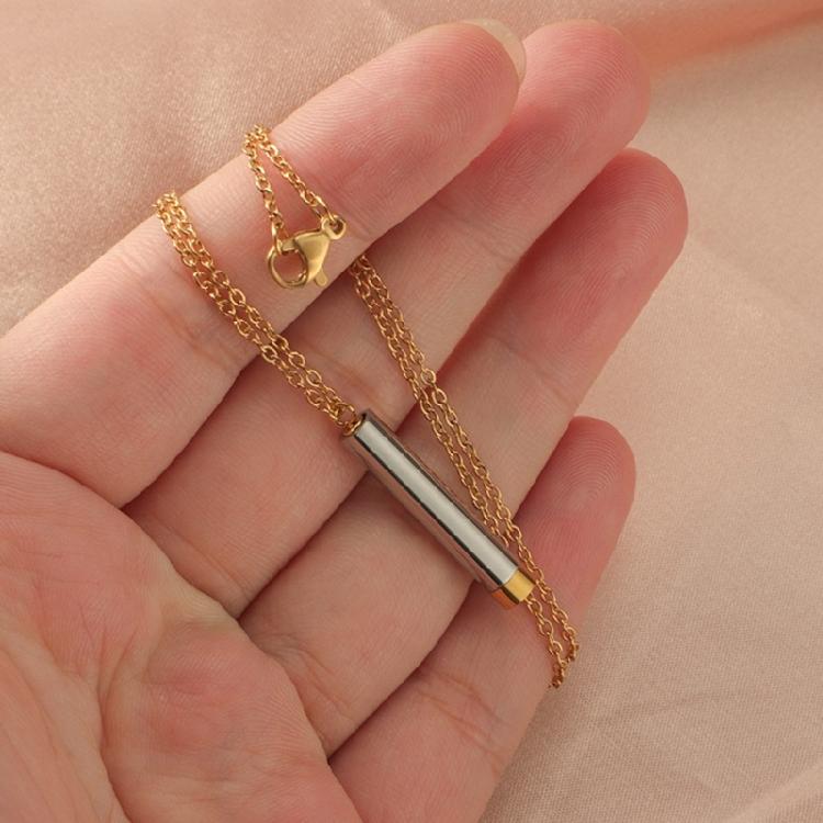Sturdy Memory Necklace Portable Stainless Steel Cremation Ashes Pendant Jewelry Accessory with Sealed Waterproof Rings