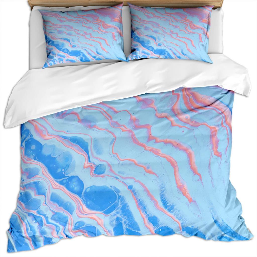 Golden Green Corrugated Bedding Three-Piece Quilt Cover