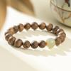 Hainan Yingge Green Qinan Agarwood & Hetian Jade Bracelet, 10mm Beads, Unisex Prayer Beads & Buddhist Jewelry.