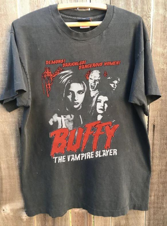 Buffy the Vampire Slayer Movie Rare Charcoal Cotton Shirt Unisex S5XL KH16575 Unisex T-Shirt S