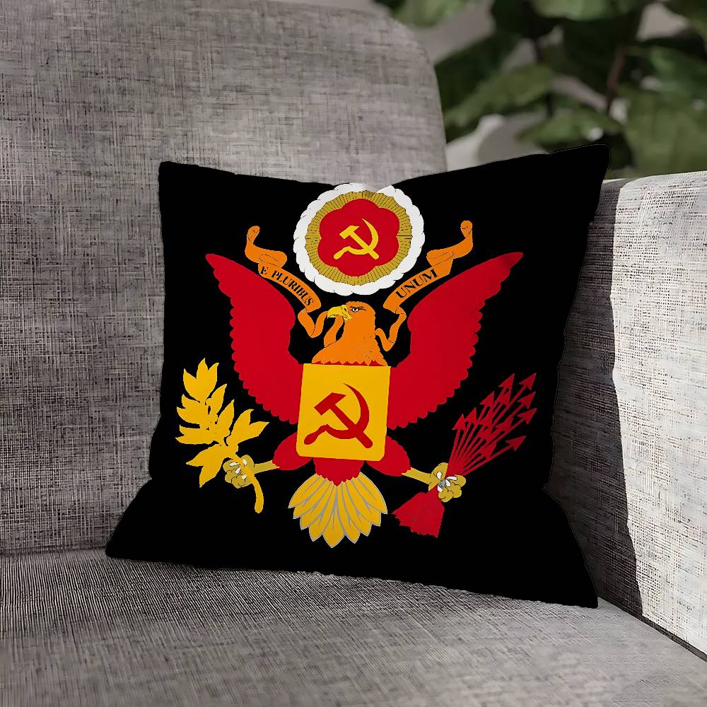 Soviet USSR CCCP Pillow Case For Sofa Decor Car Office Room Printing Cushion Cover Decorations and Protector