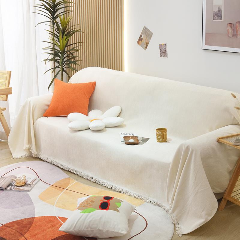 Solid Color Soft Knitted  Blanket   Sofa Protector Solid Smooth Fabric Velvet   Blanket for Bed Travel Protective Cover