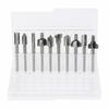 10PCS 1/8" Shank Router Bits Set HSS Material Flush Trim Bit Durable Wood Carving Bit  Woodworking