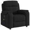 VidaXL Fauteuil de massage inclinable Noir Tissu, fauteuil de massage, fauteuil, fauteuil canapé, fauteuil de bureau de 4015692