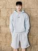 Maebeolig Double Loop Logo Single Pleat Bermuda Shorts [Grey]