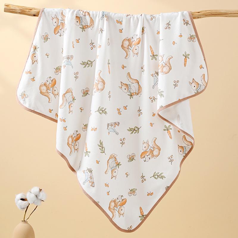 Breathable Pure Cotton Newborn Swaddle Blanket, Thin To Prevent Startle Reflex, Infant Type A.