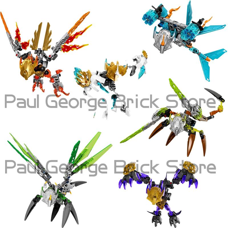 Neue Bionicle Kreatur Meister der Goldenen Maske Bausteine Feuer Uniter Tahu Kombinierter Roboter Mech Steine Spielzeug Für Jungen Geschenke