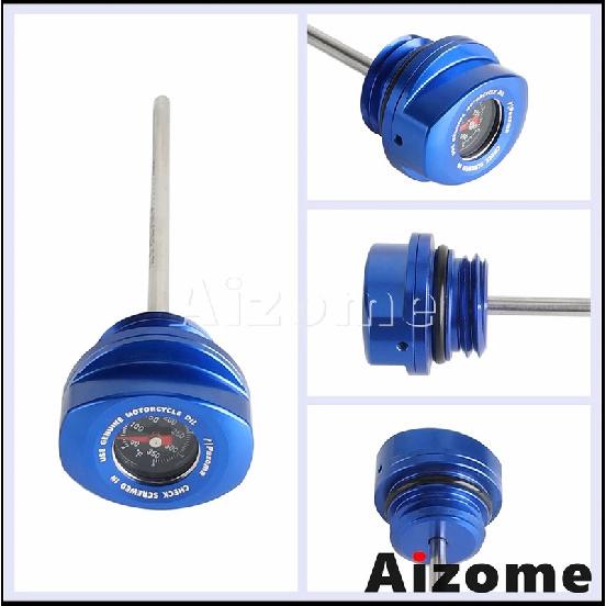 Aluminum Oil Dipstick W/ Temperature Gauge Motorcycle Oil Plug Temp Gauge For Harley Touring Road Street Glide FLHXSE FLTRXSE