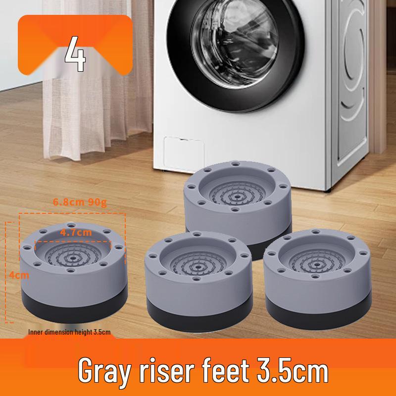 Universal Anti-Slip Washing Machine Riser Pads for Heightening and Shock Absorption