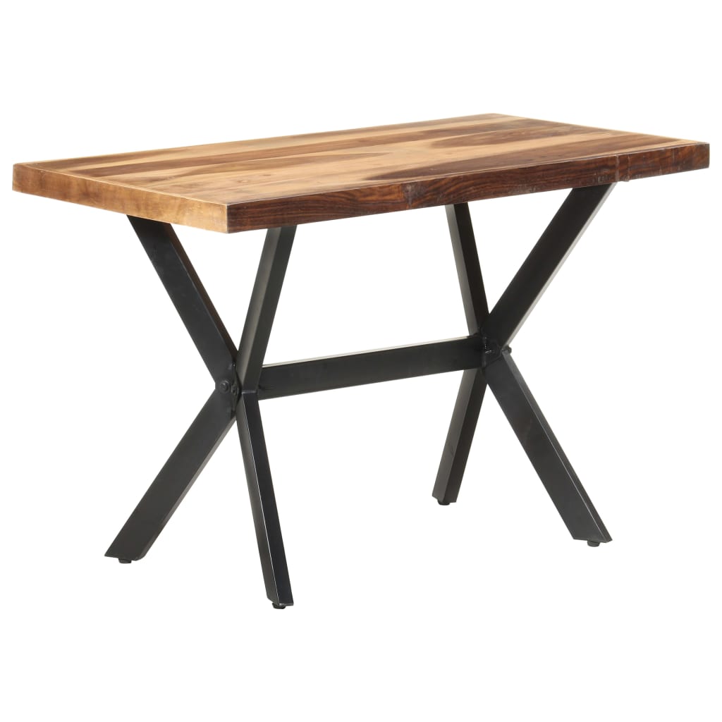 Dining Table 120x60x75 cm Solid Wood Honey Colored