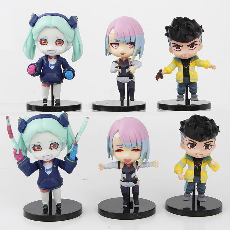 10CM Anime Game Figure Cyberpunk: Edgerunners 6 models Stand Animation Model Toys Gifts Collection Desktop Decoration Ornaments