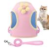 Harness For Puppy Reflective Cat Harness Breathable Pet Supplies Cartoon Puppy Straps For Travel Training Daily Use Beach