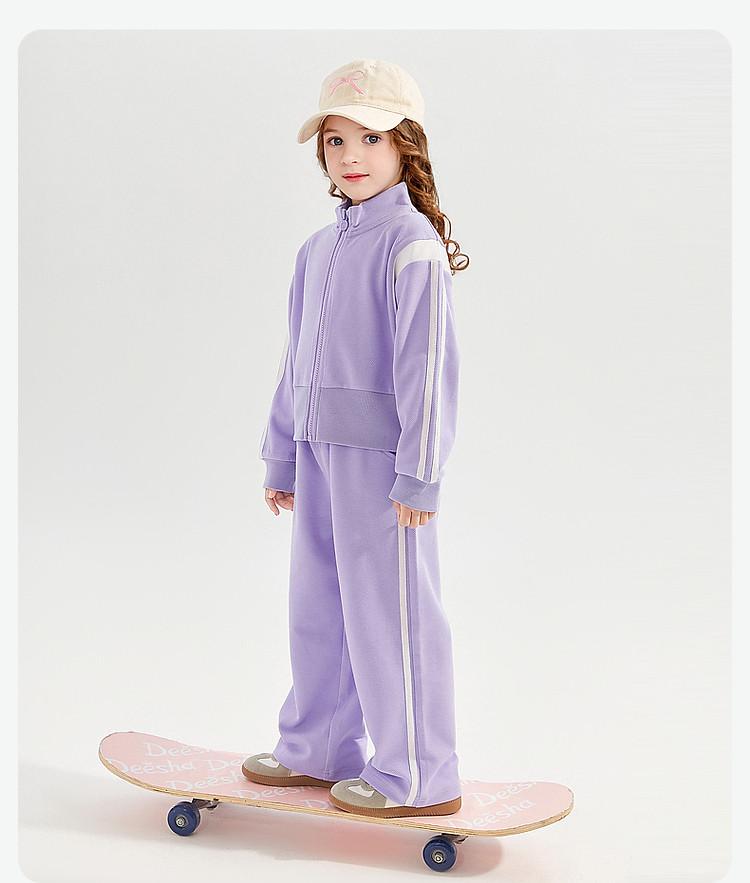 Girls' 24 Autumn Set, Medium and Large Children's Set, Two Piece Set