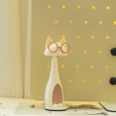 LED Desk Lamp Adjustable Cat Night Light Portable LED Table Light for College Dorm Bedroom Reading