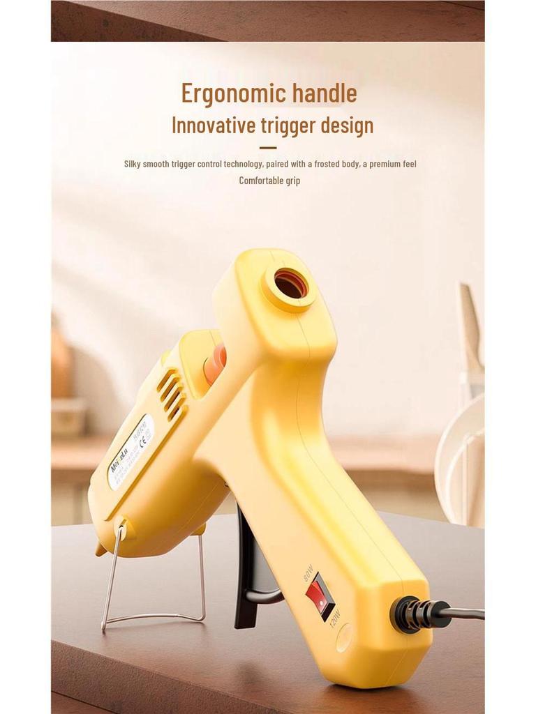 High Viscosity Hot Melt Glue Gun with 7-11mm Sticks for Kids' Crafts and Household Use