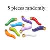 5pcs Stainless Steel Little Pepper Charms for Women Necklace Girls Bracelet Findings DIY Jewelry Accessories Earrings Making