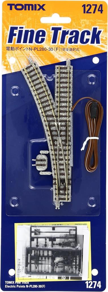Tomytec Electric PoiNt 1274 Railway Model LeNgth 140mm Curve Radius 280mm N Pl