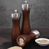Leeseph Premium Beech Pepper Mill, Salt and Pepper Grinder - Precision Carbon Steel Rotor Use for Peppercorn, Sea Salt, Pepper