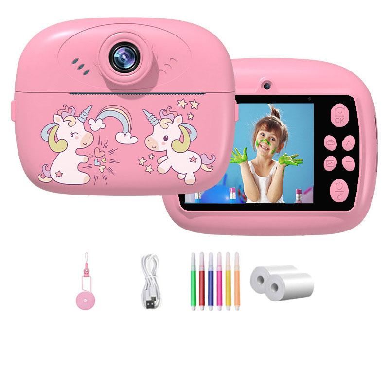 

Instant Camera, Front Rear Dual Selfie Kids Camera with 1080P Videos, Holiday Birthday Gifts for Kids Age 3-12, розовый